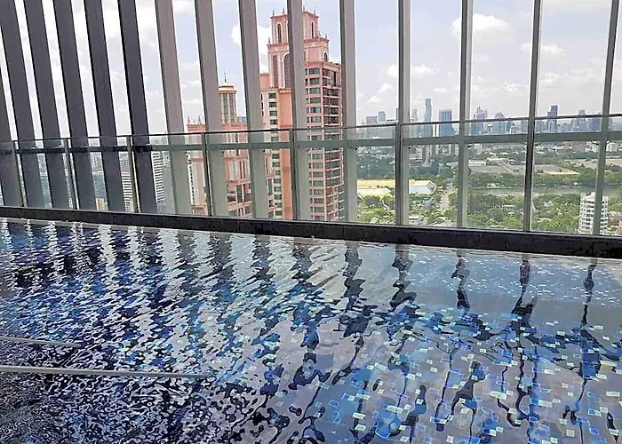 Hotell Rooftop Pool Gym Luxury Cozy Free Wifi 612 Bangkok