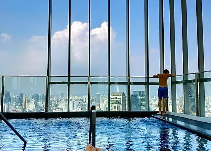 Rooftop Pool Gym Luxury Cozy Free Wifi 612 Bangkok